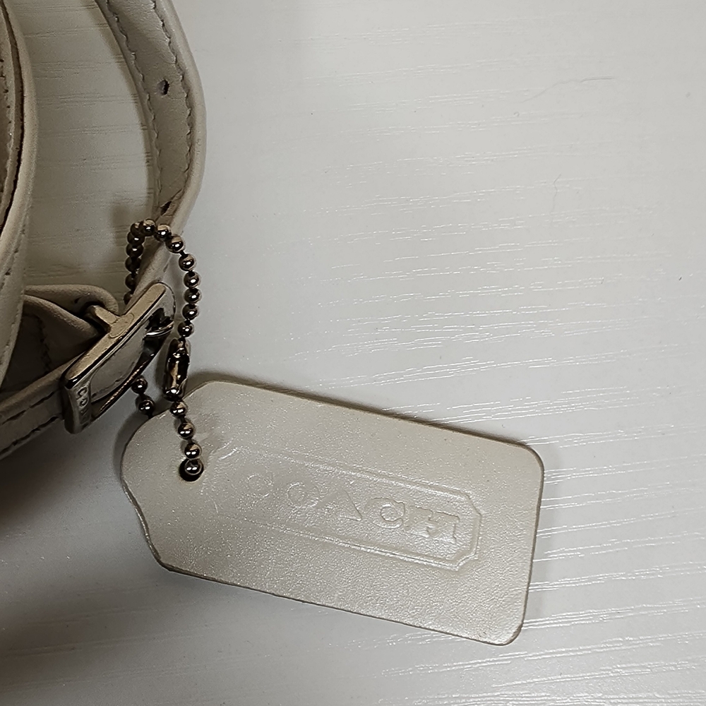Coach Pearlized Party Bag In Ivory #6106 - Picture 10 of 14